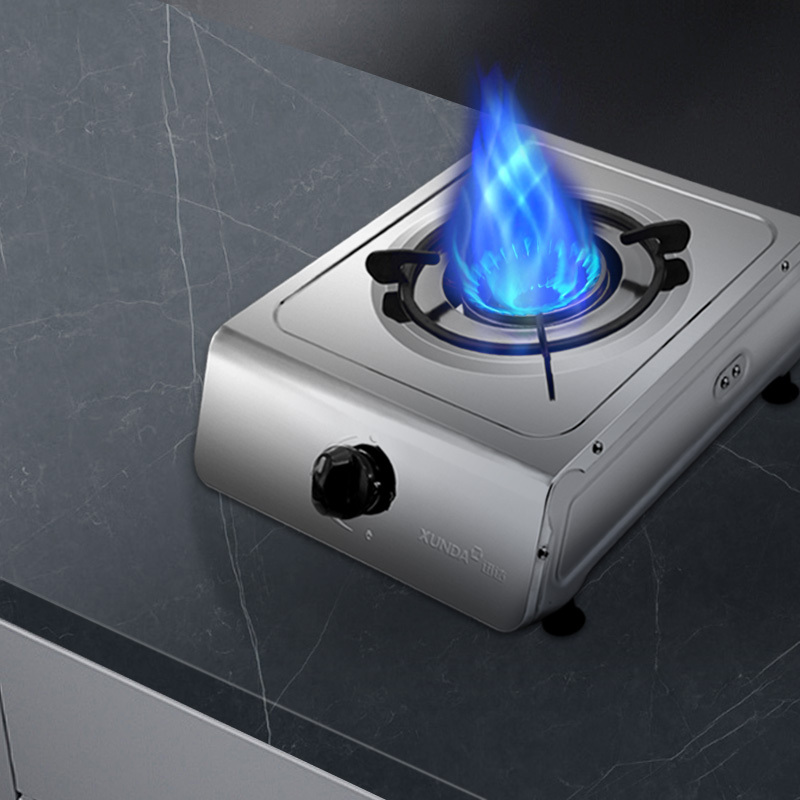 迅达T1猛火燃气灶煤气灶单灶家用不锈钢灶大火力台式天然气炉灶灶台灶具官方旗舰店(天然气)高清大图