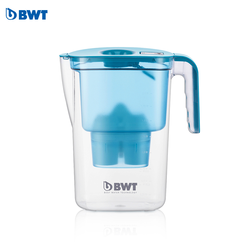 德国 倍世(BWT)维镁系列Vida2.6 L 电子计时 蓝绿色 一壶7芯 台上式净水器饮水机
