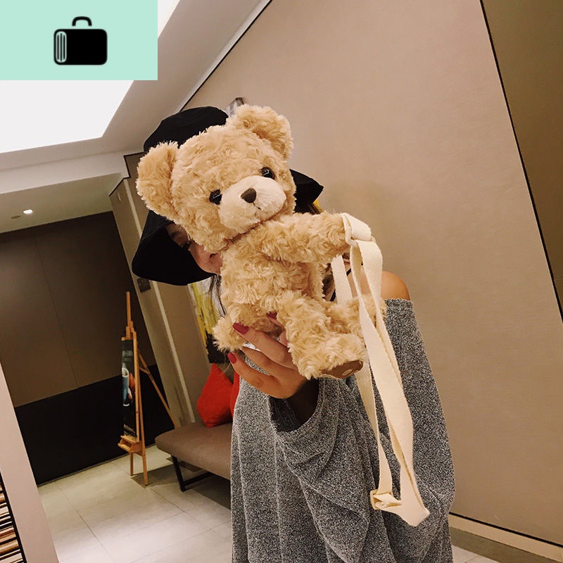 韩国可爱卡通动漫毛绒斜挎包单肩手机包软妹刺绣迷你小包学生女包NEW LAKE 图片色 图片色