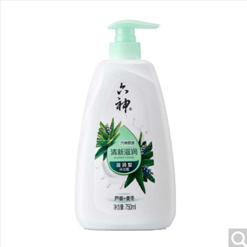 TSD 六神 清新滋润沐浴露 750ml 一瓶装