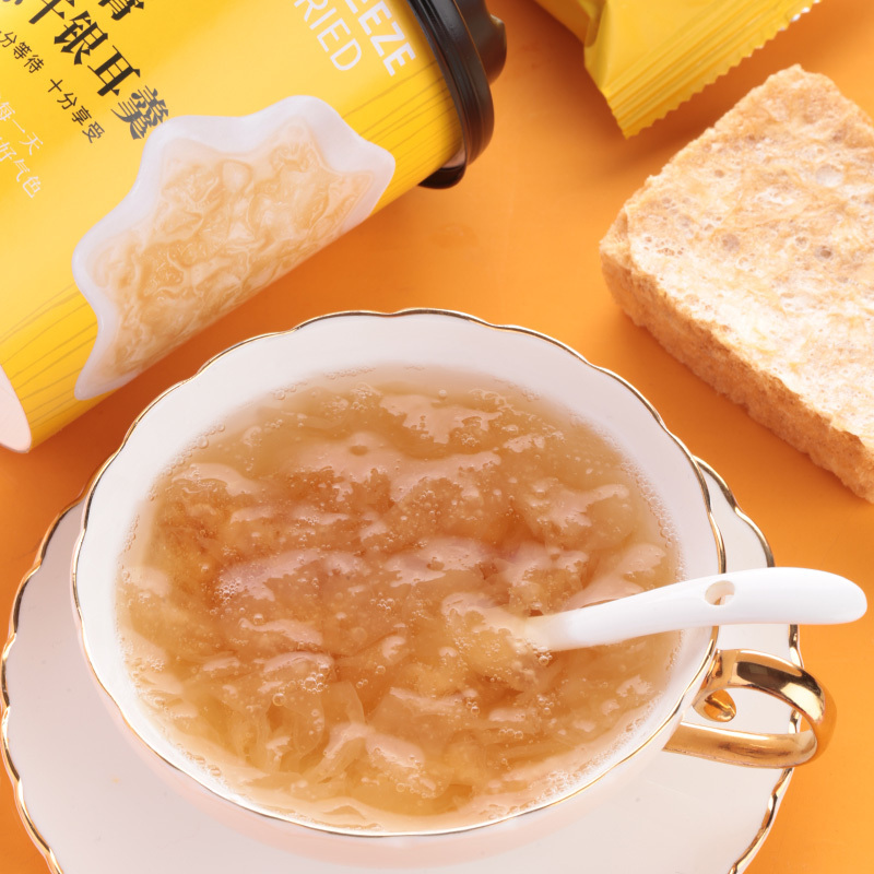 冻冻匠冻干银耳羹15g杯3装混合口味即食冲泡阿胶银耳羹雪梨膏银耳羹