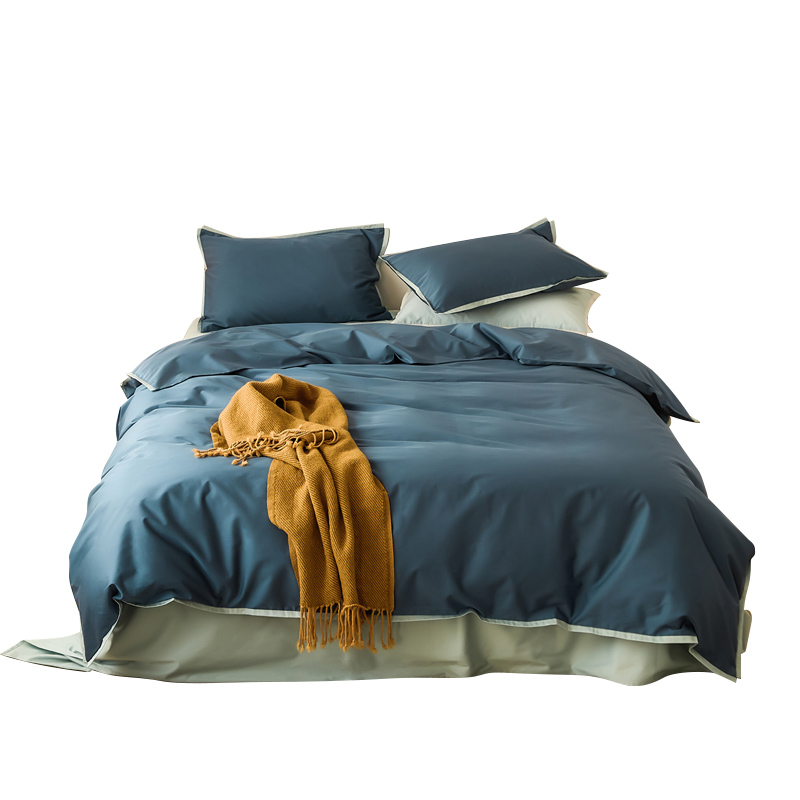 三极户外(Tri-Polar) TP2698新疆长绒棉四件套 1.5/1.8m床单款四件套 ((计价单位：套) 空灵蓝）高清大图