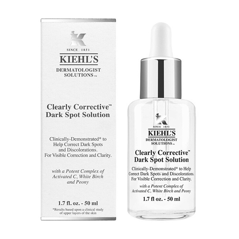 科颜氏(Kiehl’s)淡斑精华液维c精华焕白保湿精华 集焕白淡化斑纹精华液安白瓶精华 焕白淡班/精华50ML