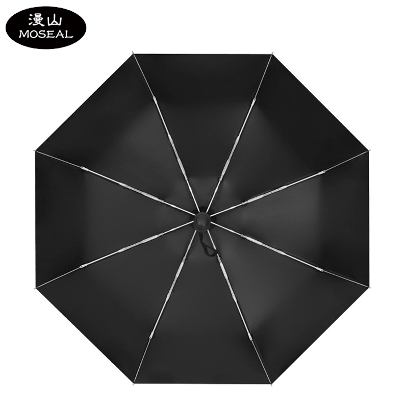 漫山 小清新8骨五折雨伞自动黑胶晴雨伞MXQ-A04(把)高清大图