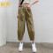 秋壳裤子女高腰宽松百搭显瘦松紧腰哈伦裤夏季新款时尚休闲萝卜裤