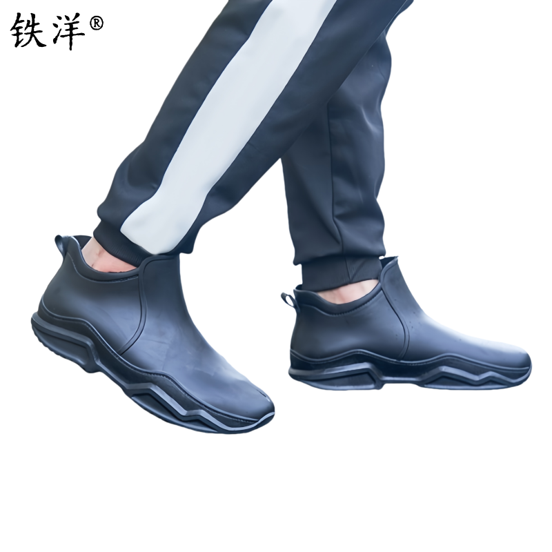 铁洋 黑色低帮雨鞋 TY-YX005 双高清大图