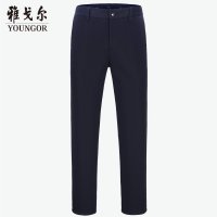 Youngor/雅戈尔新款男士休闲长裤DP免烫裤子男商务休闲裤子男8824
