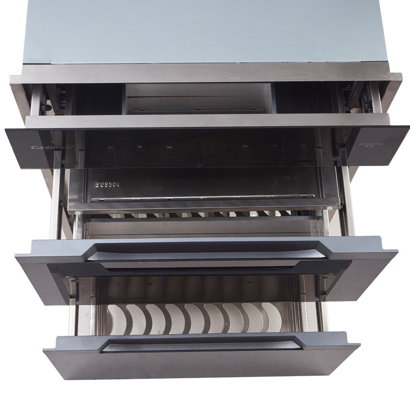 康宝消毒柜 200升极大容量 全嵌半嵌 三门五层 动态消毒提醒 304不锈钢层架 智能AI全自动消毒XDZ200-Y12高清大图