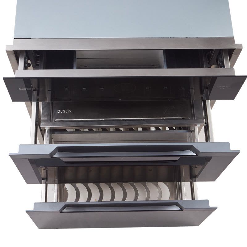 康宝消毒柜 200升极大容量 全嵌半嵌 三门五层 动态消毒提醒 304不锈钢层架 智能AI全自动消毒XDZ200-Y12图片