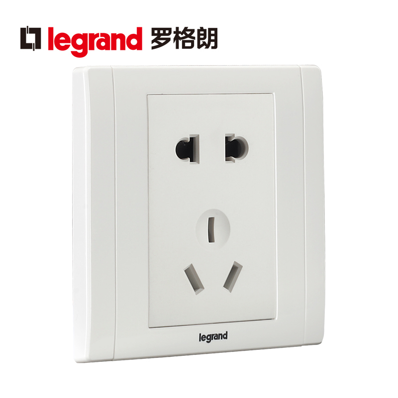 罗格朗(Legrand)开关插座官方旗舰店美涵白色 暗装面板多孔带开关usb五孔插座86型墙壁电源插座