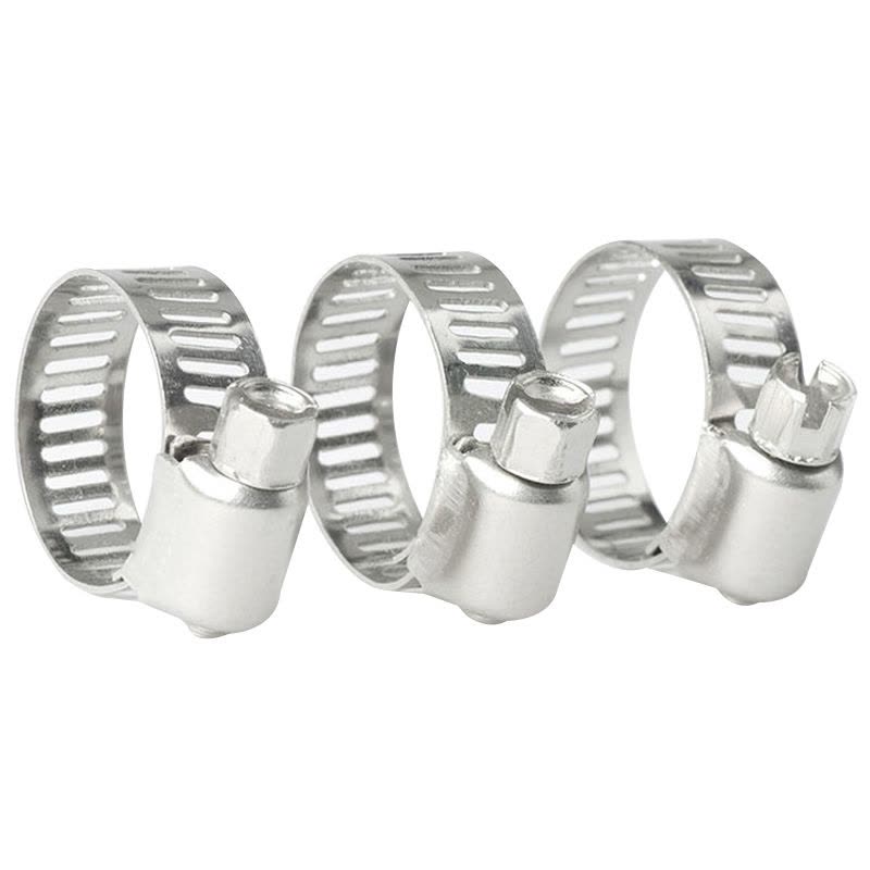 冰禹 BY-8390 304不锈钢美式喉箍 管卡卡箍水管箍 52-76 宽12mm10个/包图片