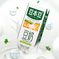 达利园 豆奶 豆本豆豆奶 原味250ml*12盒（植物蛋白纯豆浆）
