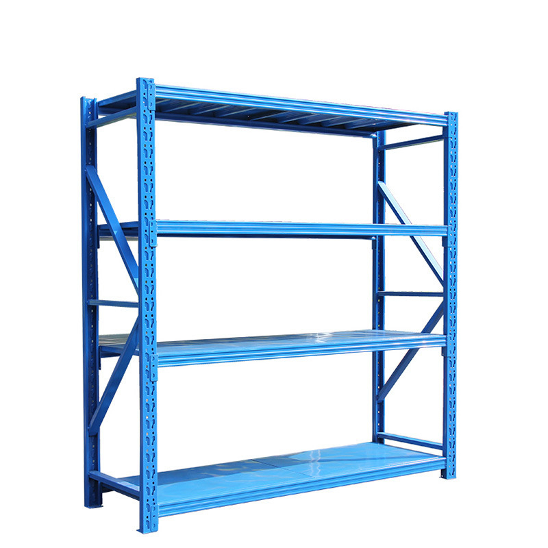 芊华仓库置物架轻型四层货架子储物库房仓库铁置物架展示架