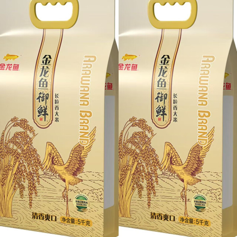 金龙鱼御鲜长粒香大米5kg*2袋