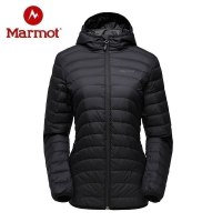 Marmot/土拨鼠款户外防泼水透气女轻量鹅绒羽绒服