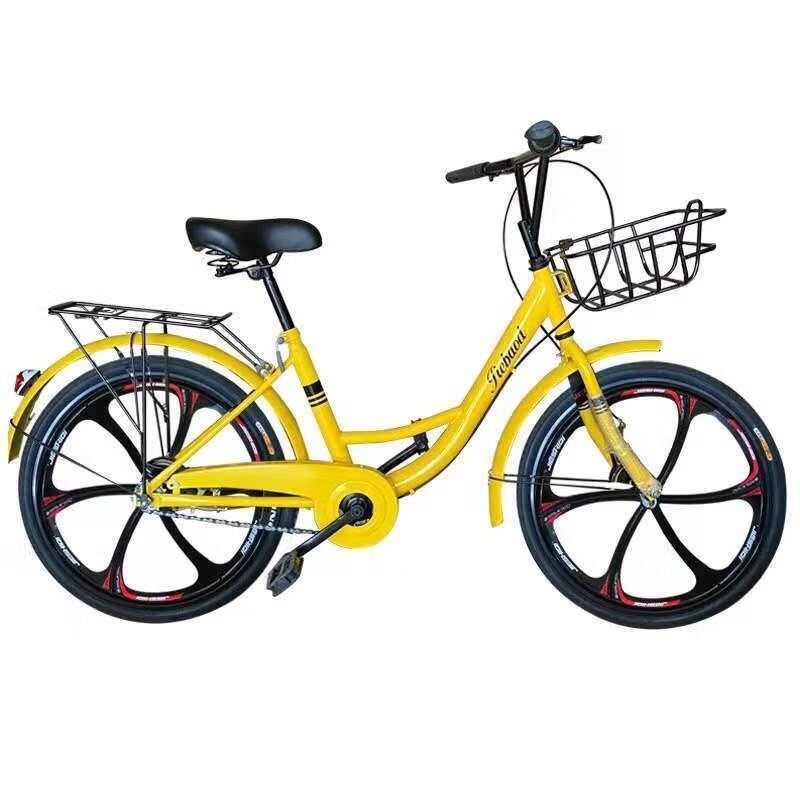 小黄车同款免充气成人学生单车全轴承24寸26寸通勤自行车wR高清大图