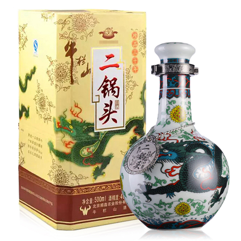 牛栏山二锅头珍品三十年（30年）青龙53度6*500ml整箱装