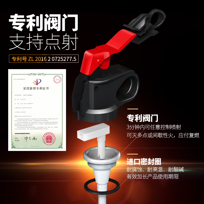 FlameFighter(火焰战士)灭火器 汽车用车载灭火器600g轿车家用手提小型便携干粉消防器材年检 MFJ600
