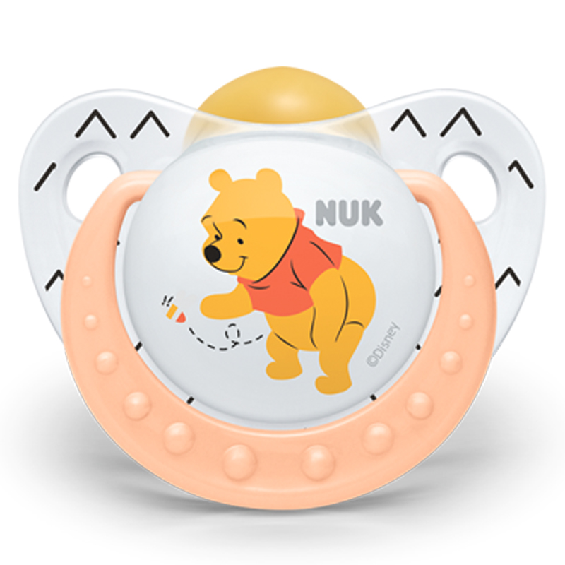 NUK安睡型迪士尼维尼乳胶安抚奶嘴(6-18个月)花型随机高清大图