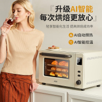 北美电器(ACA)电烤箱家用多功能独立控温低温发酵40升智能菜单热风循环ATO-E45S