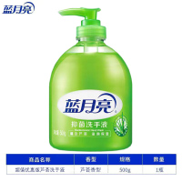 蓝月亮洗手液芦荟抑菌清洁滋润家用按压瓶500g家庭组合装