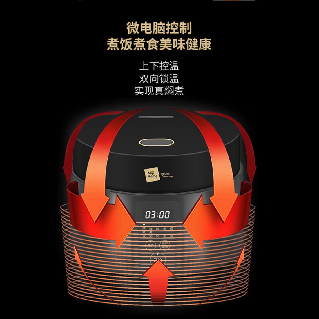 ‪‪‪米技生活(Miji Home)多功能智能电饭煲4LEC7305高清大图