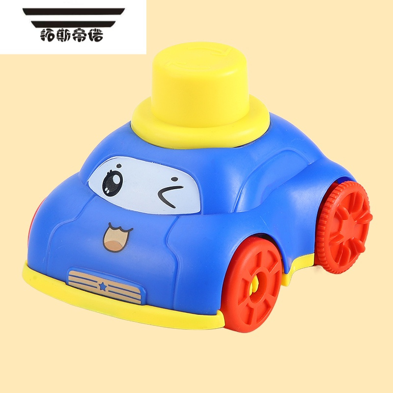 洗澡婴儿水陆两栖小汽车游泳戏水女男孩发条益智玩具车水路小轿车蓝色