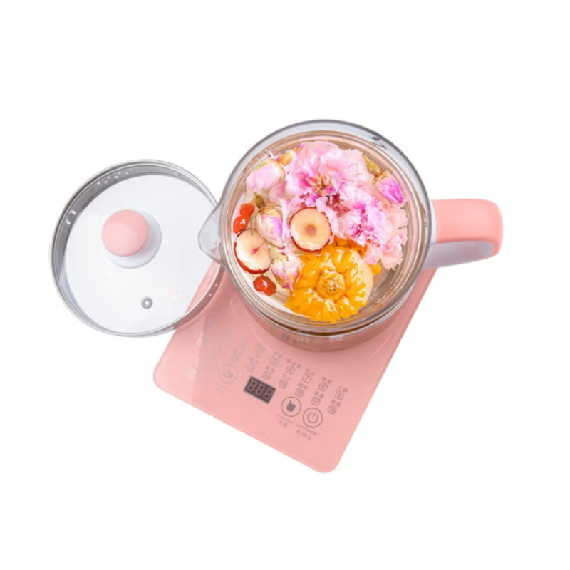 长虹养生壶(分体式)CYS-18D06C,少女粉色,18大功能选择,触碰面板控制,24小时预约功能