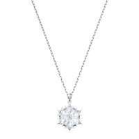 施华洛世奇(SWAROVSKI)唯美雪花浪漫百搭项链锁骨链 人造水晶 送恋人 银色5428432