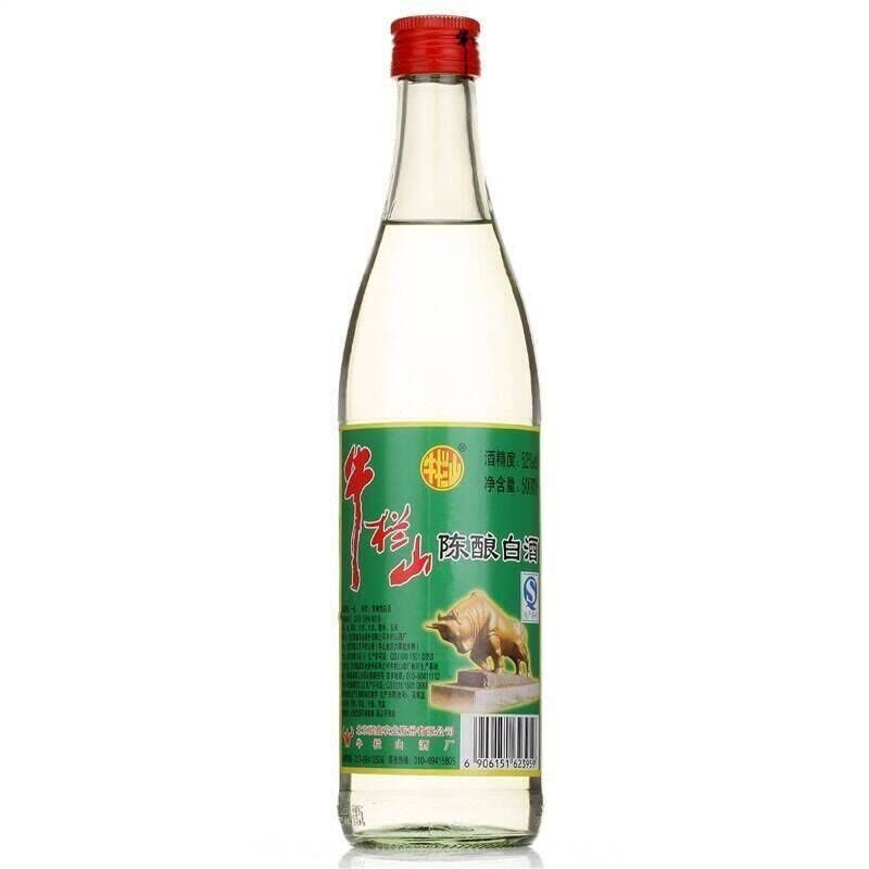 牛栏山二锅头白牛二 陈酿52度中度白酒500ml*12瓶整箱装图片