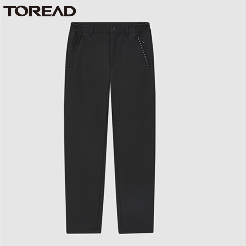 探路者徒步裤女士冬季加绒加厚保暖户外裤子2021秋冬新款户外舒适弹力耐磨防泼水户外女式登山徒步长裤