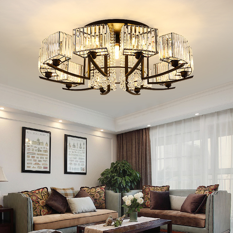 客厅灯美式水晶灯具组合闪电客全屋套餐简约现代水晶灯