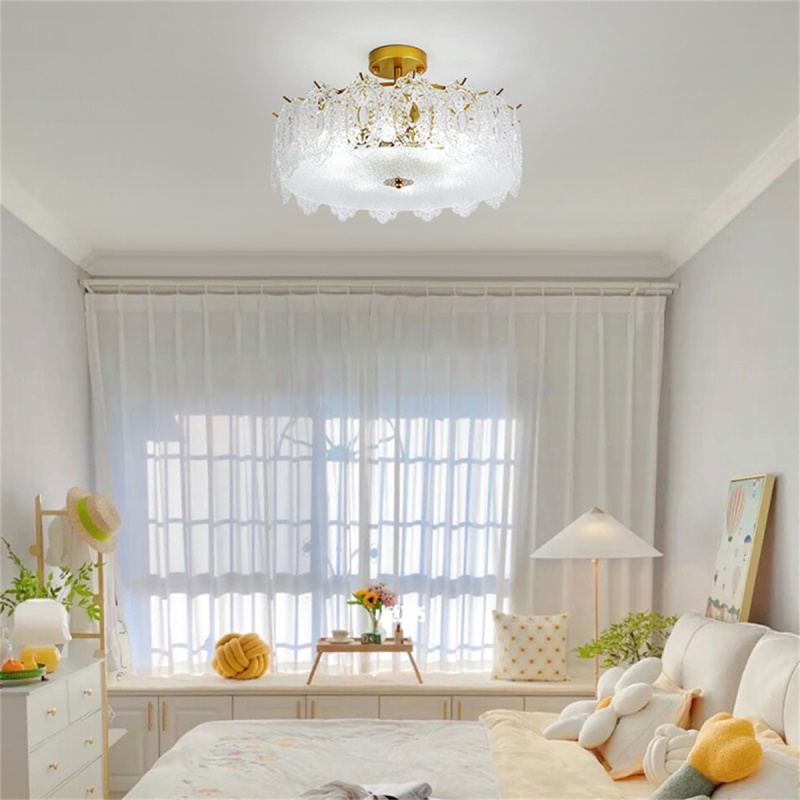 2023新款长虹照明现代简约卧室灯吊灯美式轻奢大气水晶灯具led房间