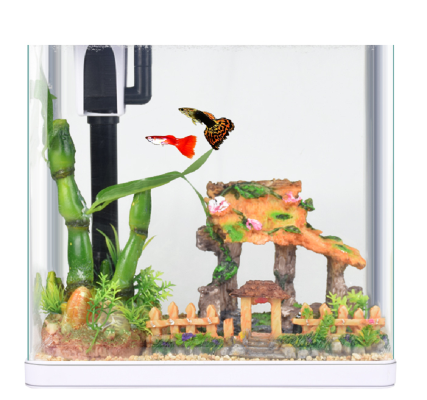 鱼缸摆件水缸造景套餐仿真水植物水族箱景生态微景观