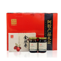 [加赠360g金丝枣]东阿阿胶 阿胶系列产品礼盒阿胶蜂蜜膏220g*4+阿胶金丝枣100g*2 送人大礼包