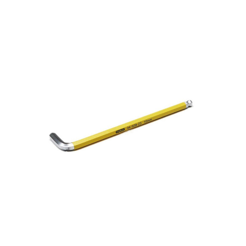 史丹利(Stanley)公制防滑加长球头内六角扳手8mm 94-508-23 货期5-10天
