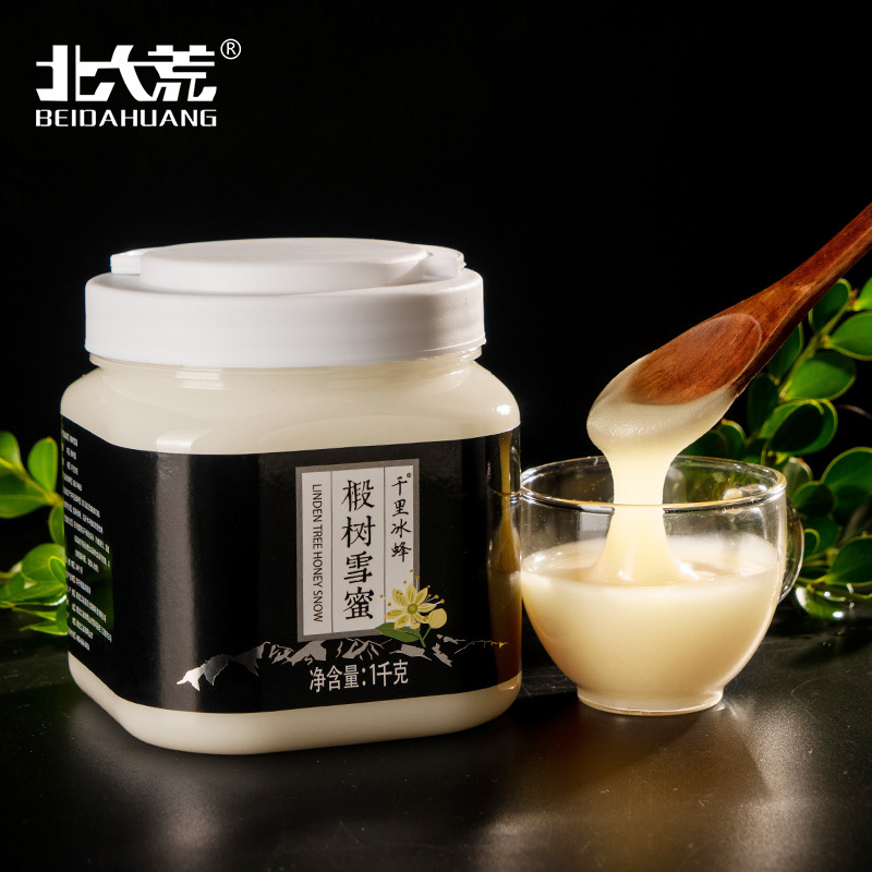 北大荒 东北黑蜂 蜂蜜椴树雪蜜 千里冰蜂1kg 纯蜂蜜