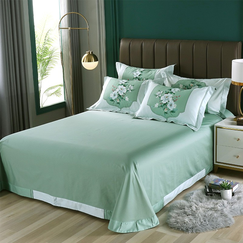 恒源祥锦棉数码四件套春华秋实绿