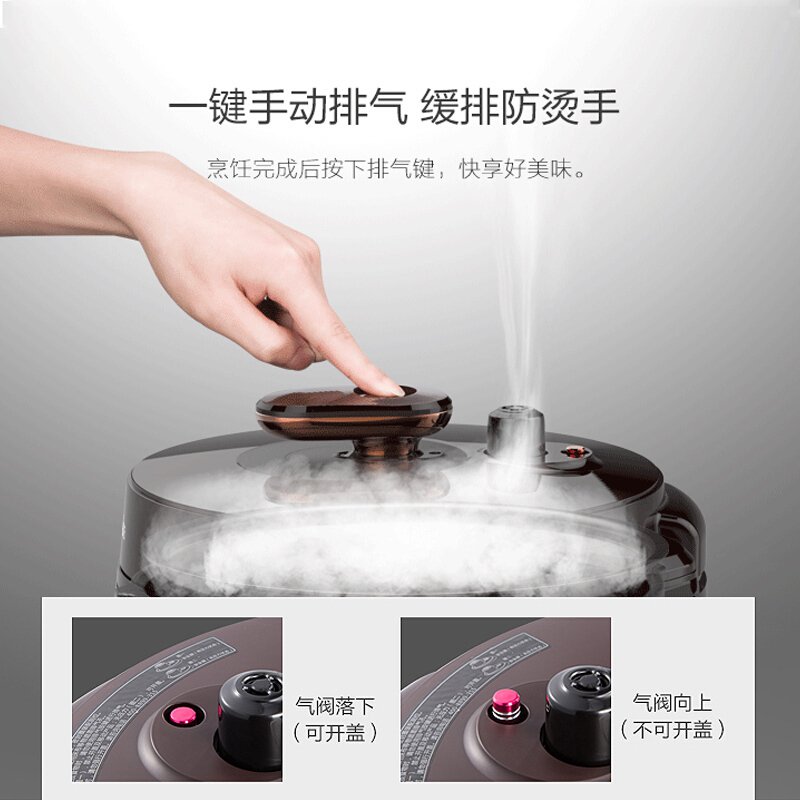 电压力锅家用高压锅电压力锅特价电高压锅双胆yl50easy203|圆灶釜双胆压力锅-Easy203