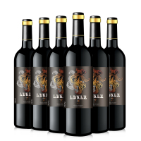 【领劵减200元】【6瓶装*750ml】智利原酒进口 兰德酷路泽福鱼干红葡萄酒