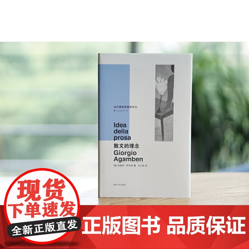 (当代激进思想家译丛)散文的理念 吉奥乔·阿甘本 南京大学出版社 正版书籍高清大图