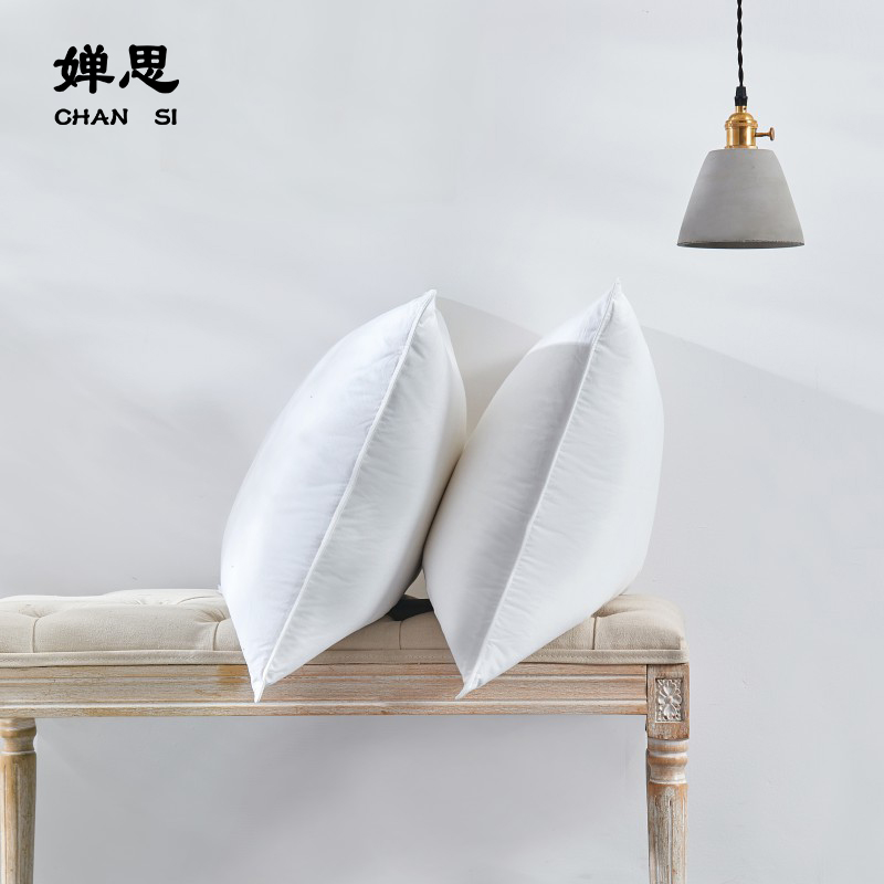 婵思全棉防羽布纯白枕芯50*80cm定做款(单位:条)高清大图