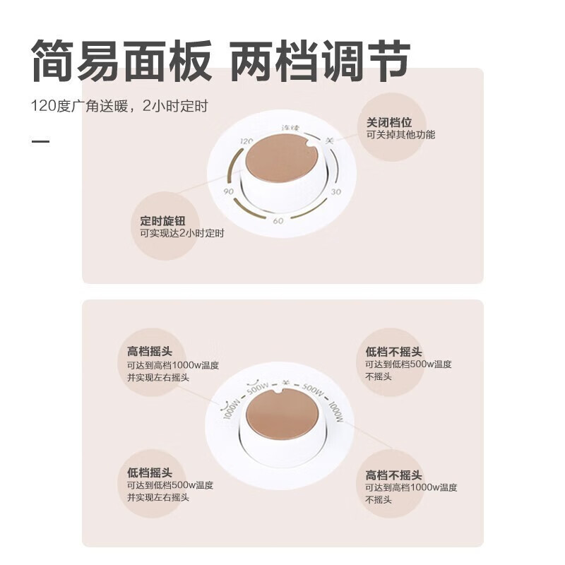 美的(Midea)小太阳取暖器NPS10-15D
