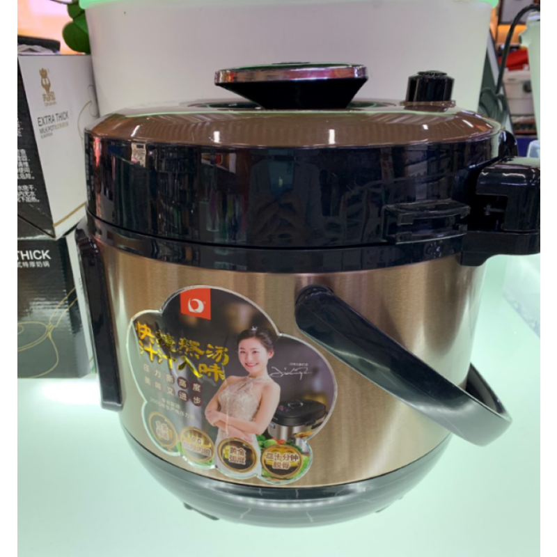 多丽电器电压力锅ybw60-100(6i2)(红色,钛金色)