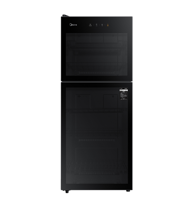 美的立式消毒柜120L 家用商用二星级消毒上下双门独立控制 五层碗筷餐具奶瓶柜碗柜120R01高清大图