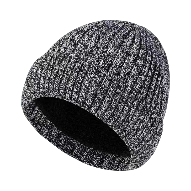 鸽护 毛线帽 GH164QDK-麻灰色 顶高清大图