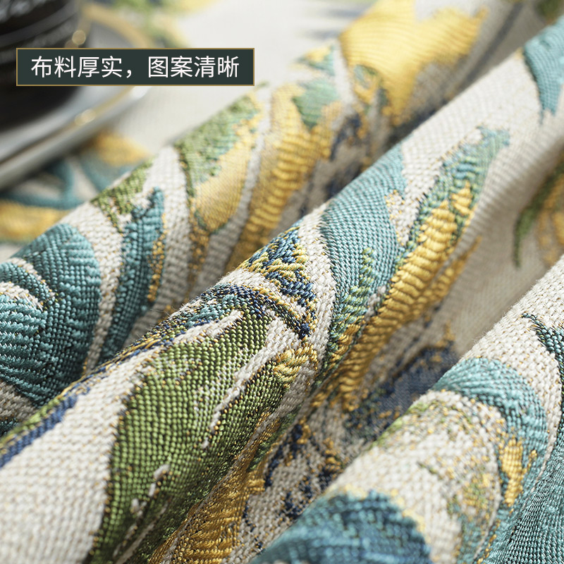 美式乡村茶几餐桌布艺棉麻小清新长方形北欧风鞋柜电视柜桌布定制高清大图