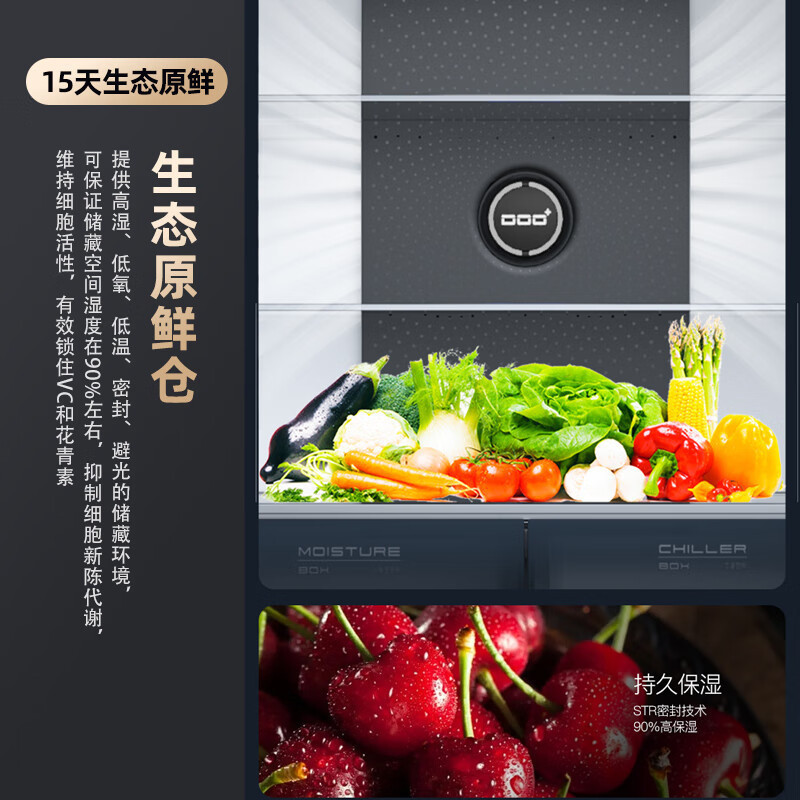 康佳十字对开门冰箱 V48EW4PB