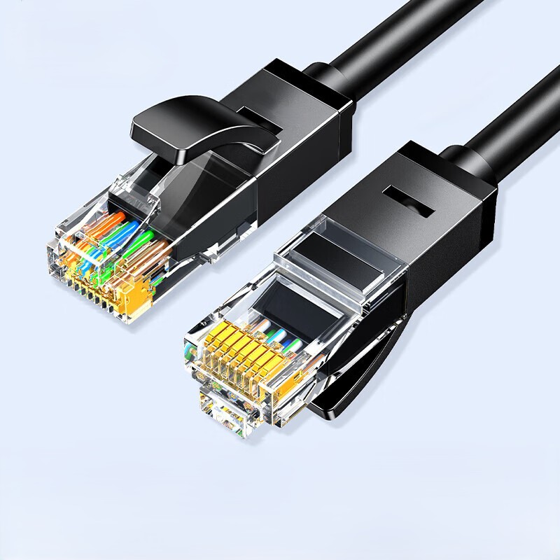 创德网线 成品跳线连接线 机房家装监控综合布线 工程/宽带电脑家用 六类线CAT6E-1m