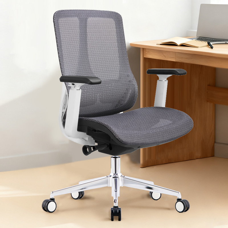 臻远 ZY-8952 办公椅人体工学椅转椅 3D扶手 白框 单位:把高清大图